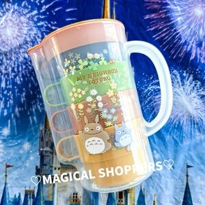 Studio Ghibli My Neighbor Totoro Stacking Cups (4) and Pitcher Case Set